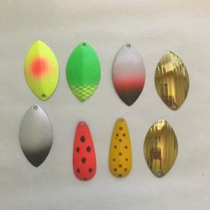 8 Vintage Oval Fishing  Spoons